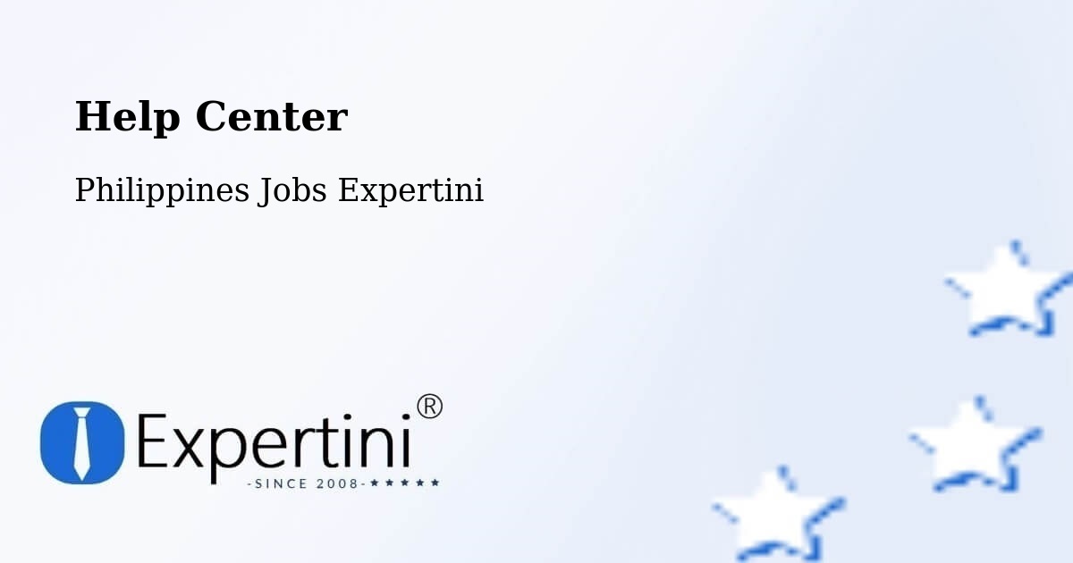 Help Center – Balete - Philippines Jobs Expertini